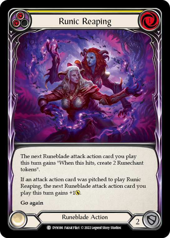 Runic Reaping (Yellow) [DYN186] (Dynasty) | Boutique FDB TCG