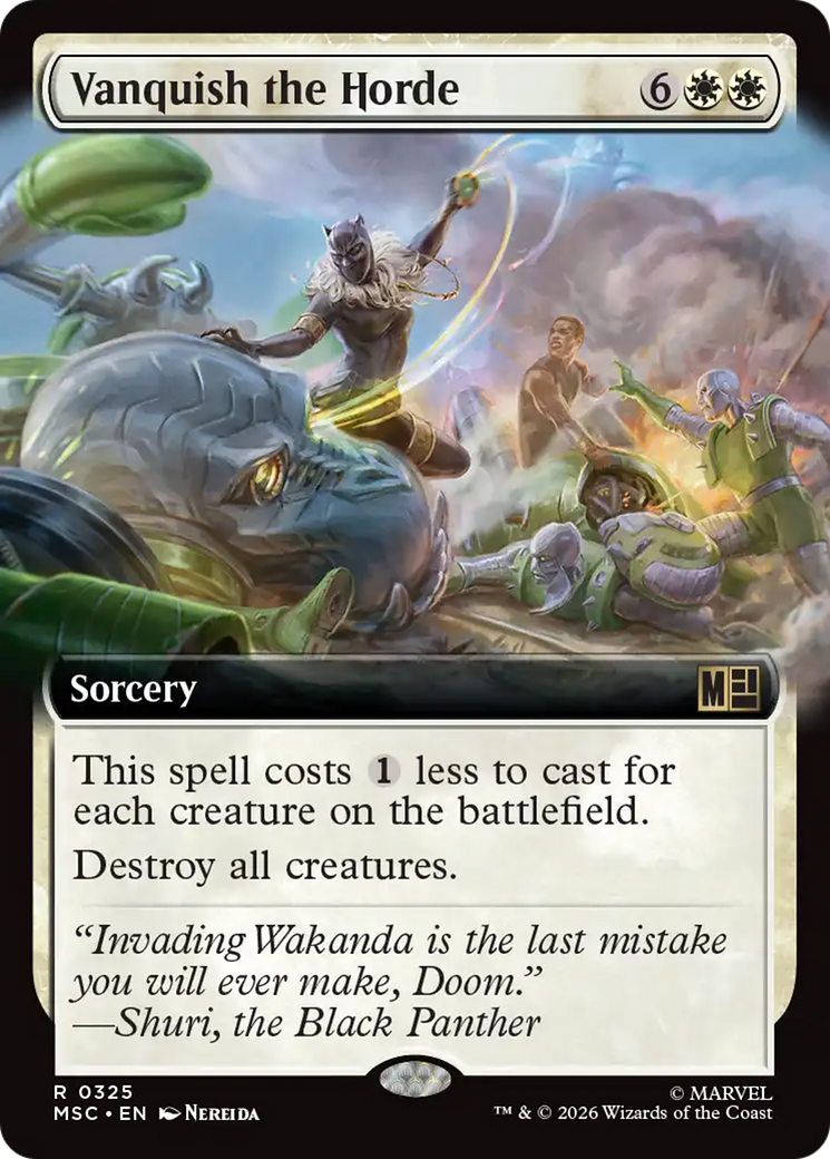 Vanquish the Horde (Extended Art) [Marvel Super Heroes Commander] | Boutique FDB TCG