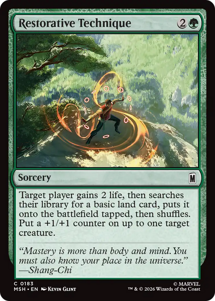 Restorative Technique [Marvel Super Heroes] | Boutique FDB TCG