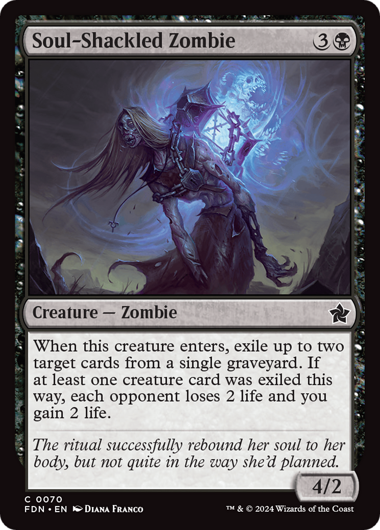 Soul-Shackled Zombie [Foundations] | Boutique FDB TCG