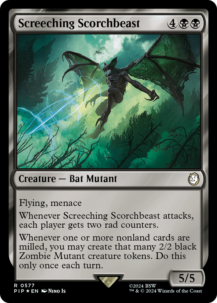 Screeching Scorchbeast (Surge Foil) [Fallout] | Boutique FDB TCG