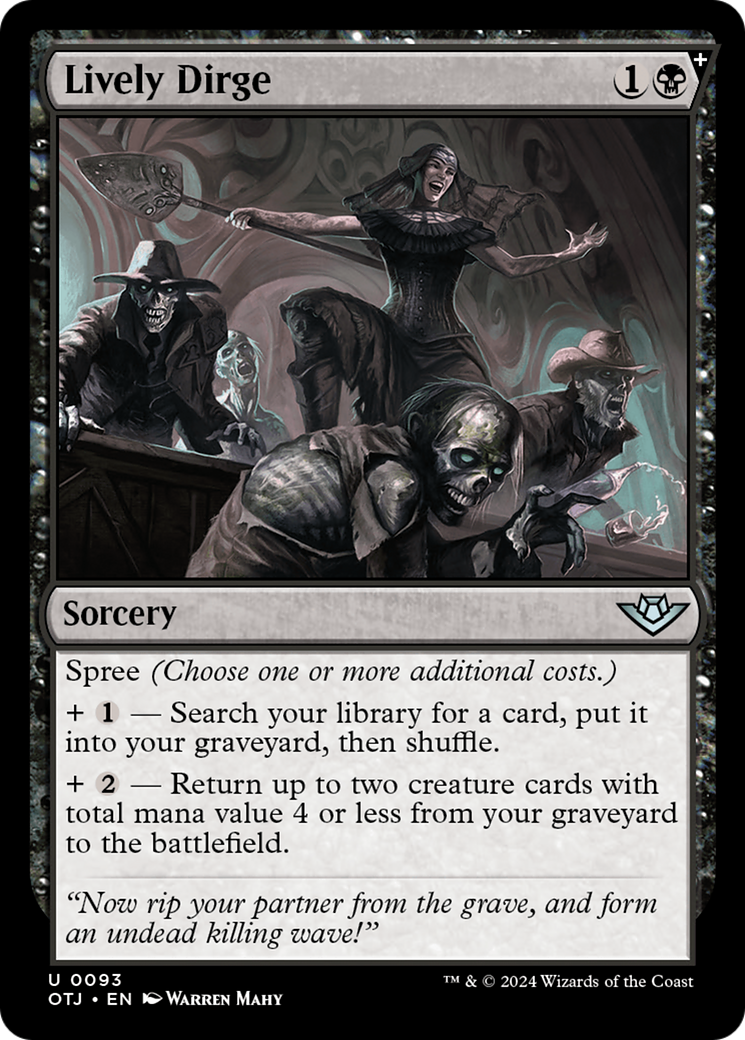 Lively Dirge [Outlaws of Thunder Junction] | Boutique FDB TCG