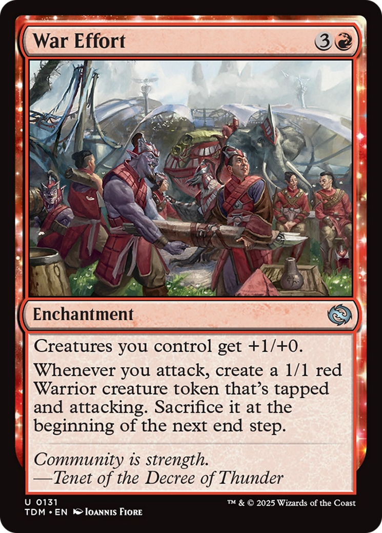 War Effort [Tarkir: Dragonstorm] | Boutique FDB TCG
