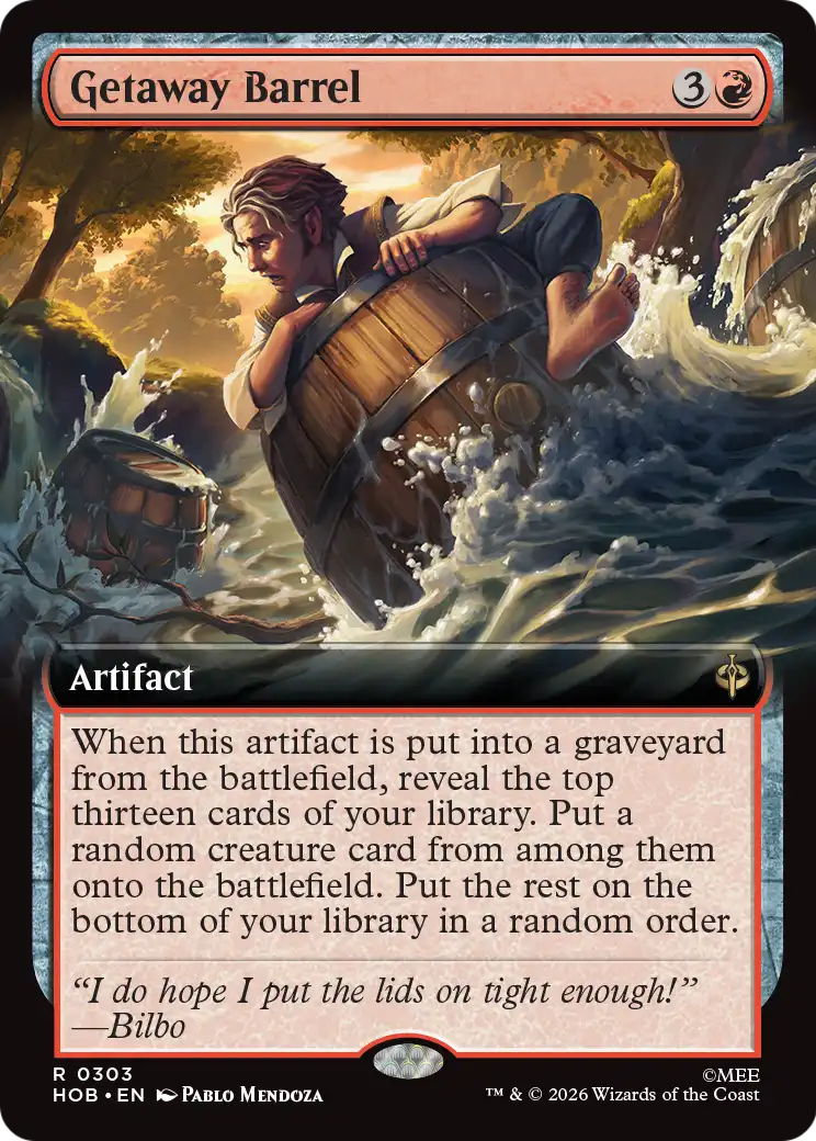 Getaway Barrel (Extended Art) [The Hobbit] | Boutique FDB TCG
