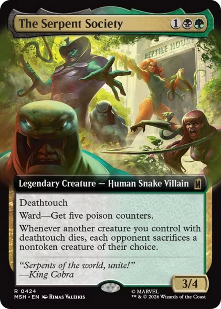 The Serpent Society (Extended Art) [Marvel Super Heroes] | Boutique FDB TCG