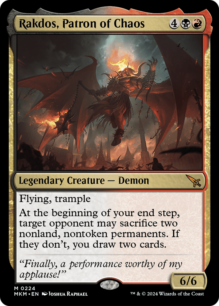 Rakdos, Patron of Chaos [Murders at Karlov Manor] | Boutique FDB TCG