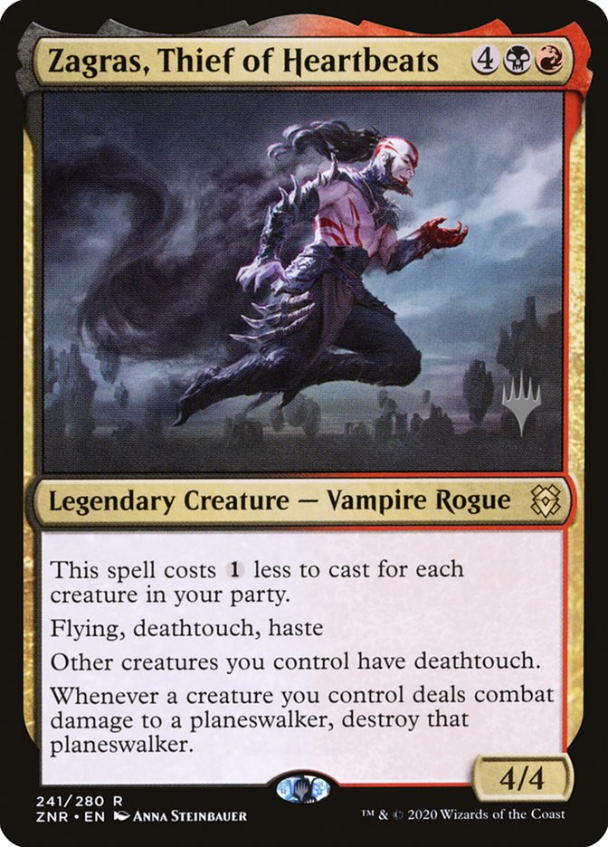 Zagras, Thief of Heartbeats (Promo Pack) [Zendikar Rising Promos] | Boutique FDB TCG