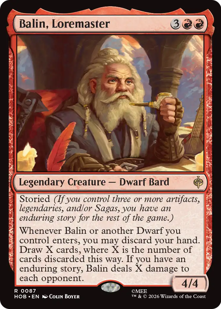 Balin, Tremaster [The Hobbit] | Boutique FDB TCG