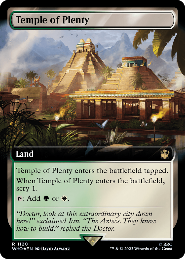 Temple of Plenty (Extended Art) (Surge Foil) [Doctor Who] | Boutique FDB TCG