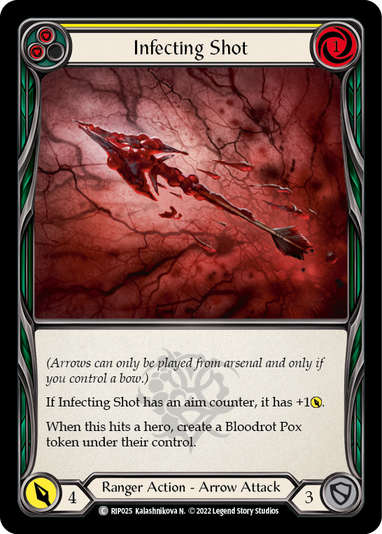 Infecting Shot (Yellow) [RIP025] (Outsiders Riptide Blitz Deck) | Boutique FDB TCG