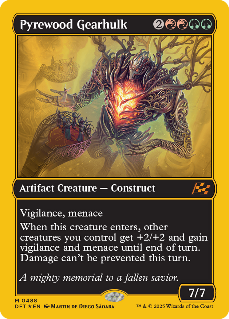 Pyrewood Gearhulk (First-Place Foil) [Aetherdrift] | Boutique FDB TCG