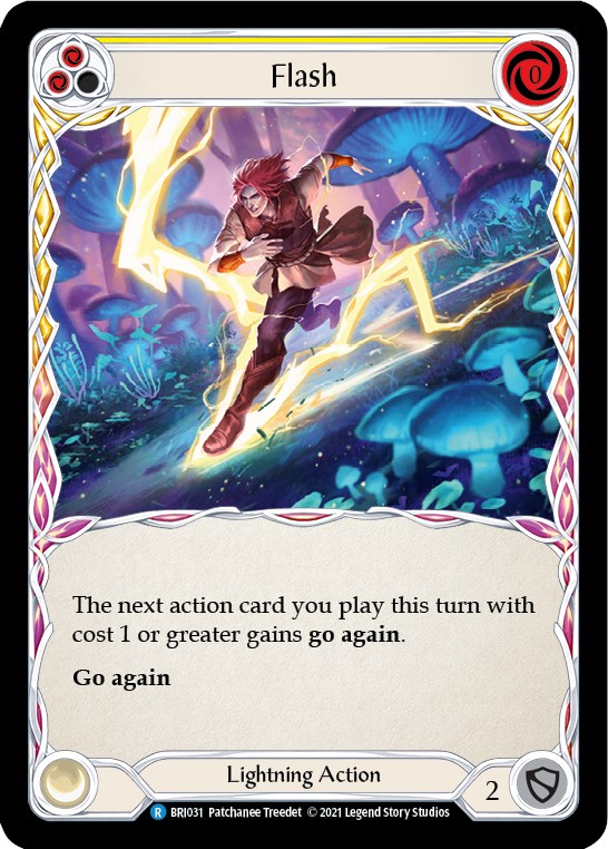 Flash (Yellow) [BRI031] (Tales of Aria Briar Blitz Deck)  1st Edition Normal | Boutique FDB TCG