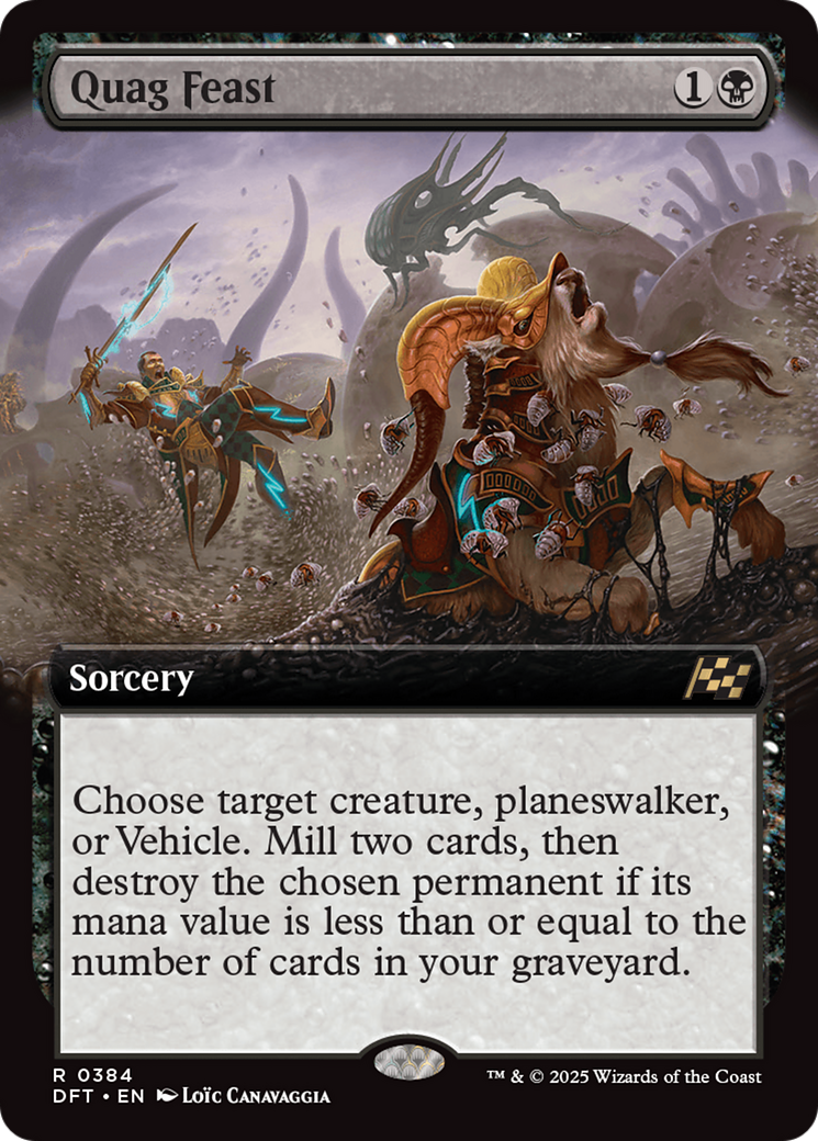 Quag Feast (Extended Art) [Aetherdrift] | Boutique FDB TCG