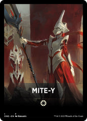 Mite-Y Theme Card [Phyrexia: All Will Be One Tokens] | Boutique FDB TCG