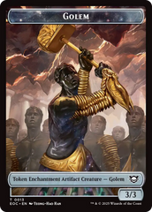 Shapeshifter // Golem (0013) Double-Sided Token [Edge of Eternities Commander Tokens] | Boutique FDB TCG