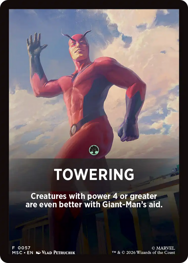 Towering Theme Card [Marvel Super Heroes Commander] | Boutique FDB TCG