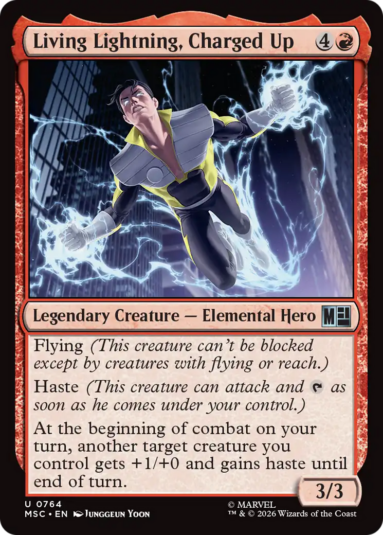 Living Lightning, Charged Up [Marvel Super Heroes Commander] | Boutique FDB TCG