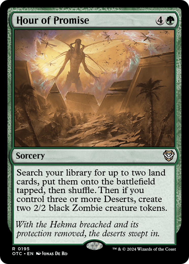 Hour of Promise [Outlaws of Thunder Junction Commander] | Boutique FDB TCG