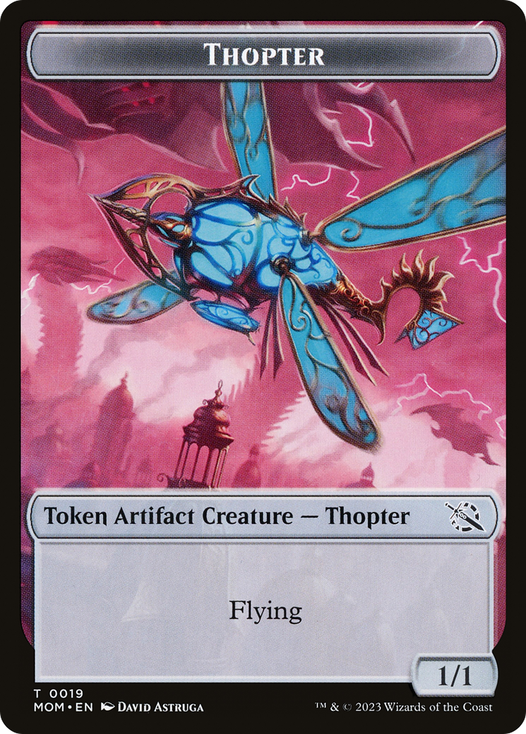 Thopter // Knight (10) Double-Sided Token [March of the Machine Tokens] | Boutique FDB TCG