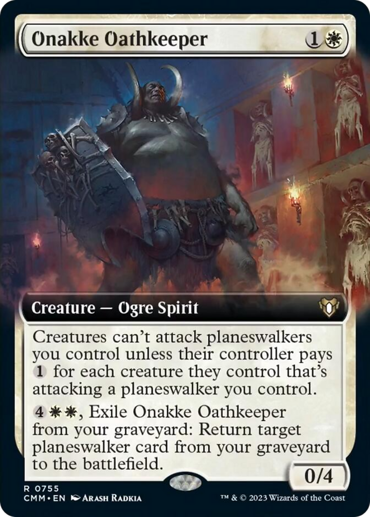 Onakke Oathkeeper (Extended Art) [Commander Masters] | Boutique FDB TCG