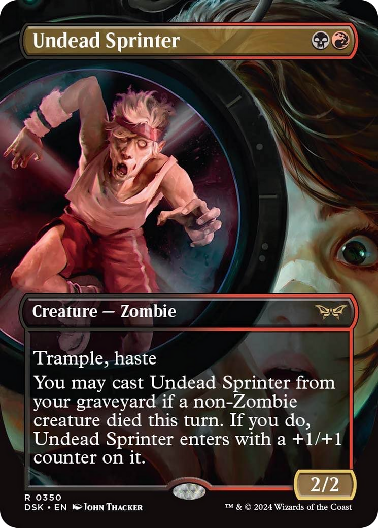 Undead Sprinter (Borderless) [Duskmourn: House of Horror] | Boutique FDB TCG