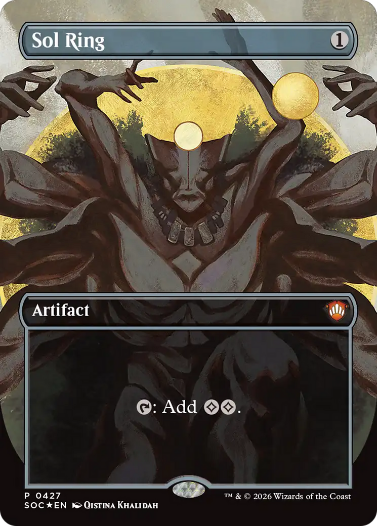 Sol Ring (Borderless) [Secrets of Strixhaven Commander] | Boutique FDB TCG