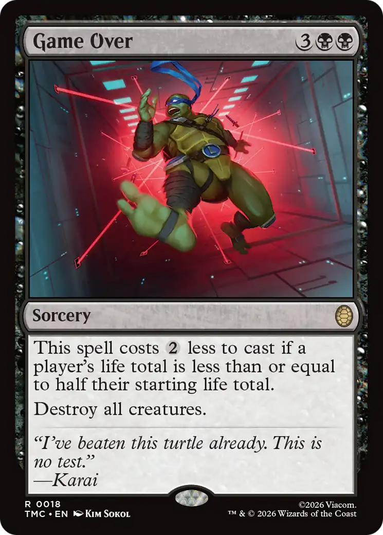 Game Over [Teenage Mutant Ninja Turtles Commander] | Boutique FDB TCG