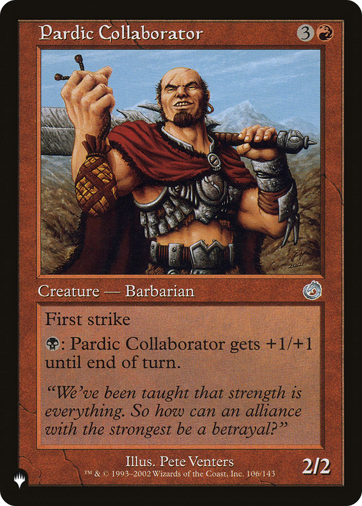 Pardic Collaborator [The List] | Boutique FDB TCG