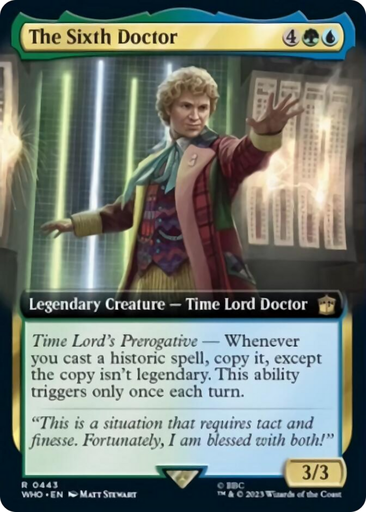 The Sixth Doctor (Extended Art) [Doctor Who] | Boutique FDB TCG