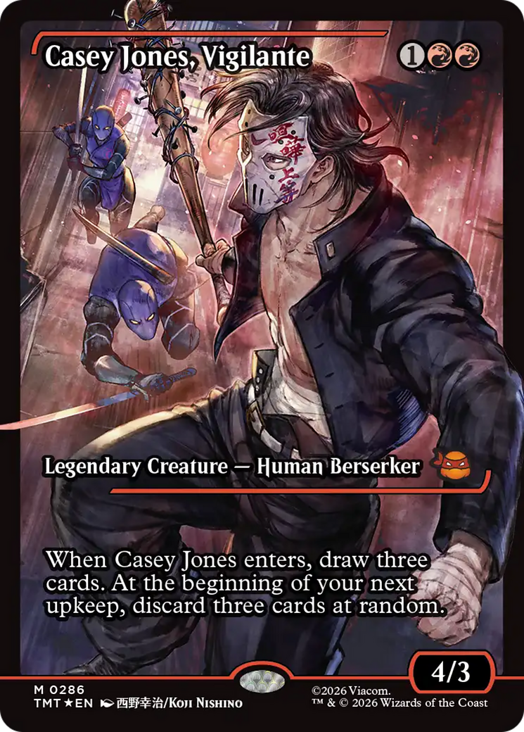 Casey Jones, Vigilante (0286) (Showcase) [Teenage Mutant Ninja Turtles] | Boutique FDB TCG