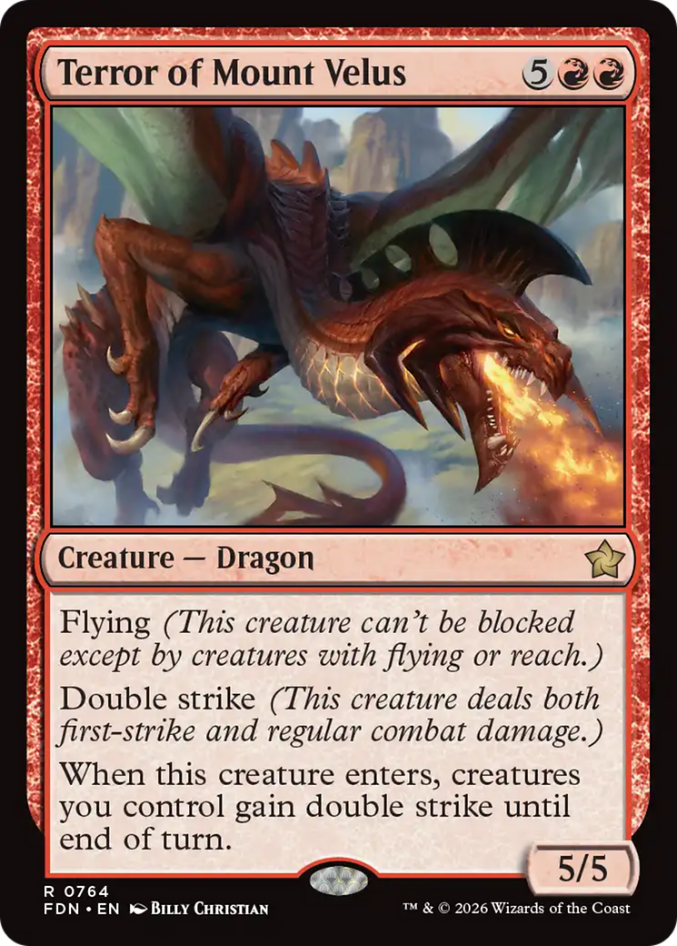 Terror of Mount Velus (0764) [Foundations] | Boutique FDB TCG