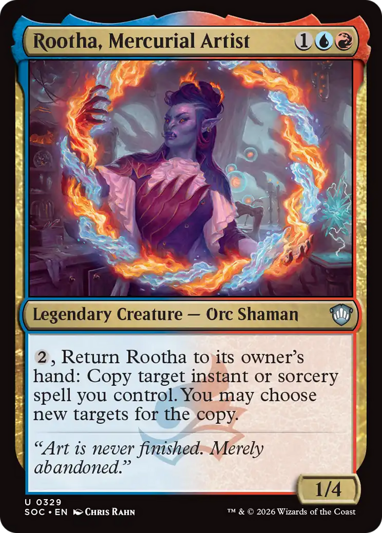 Rootha, Mercurial Artist [Secrets of Strixhaven Commander] | Boutique FDB TCG