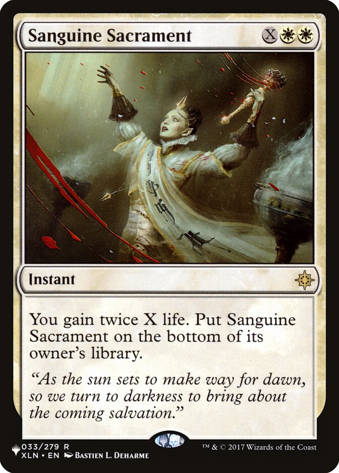 Sanguine Sacrament [The List] | Boutique FDB TCG