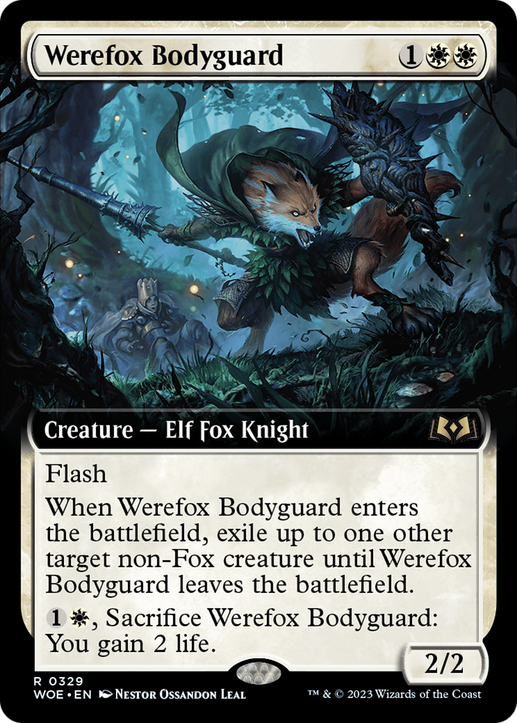 Werefox Bodyguard (Extended Art) [Wilds of Eldraine] | Boutique FDB TCG