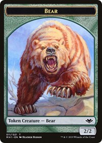 Bear // Spirit Double-Sided Token [Modern Horizons Tokens] | Boutique FDB TCG