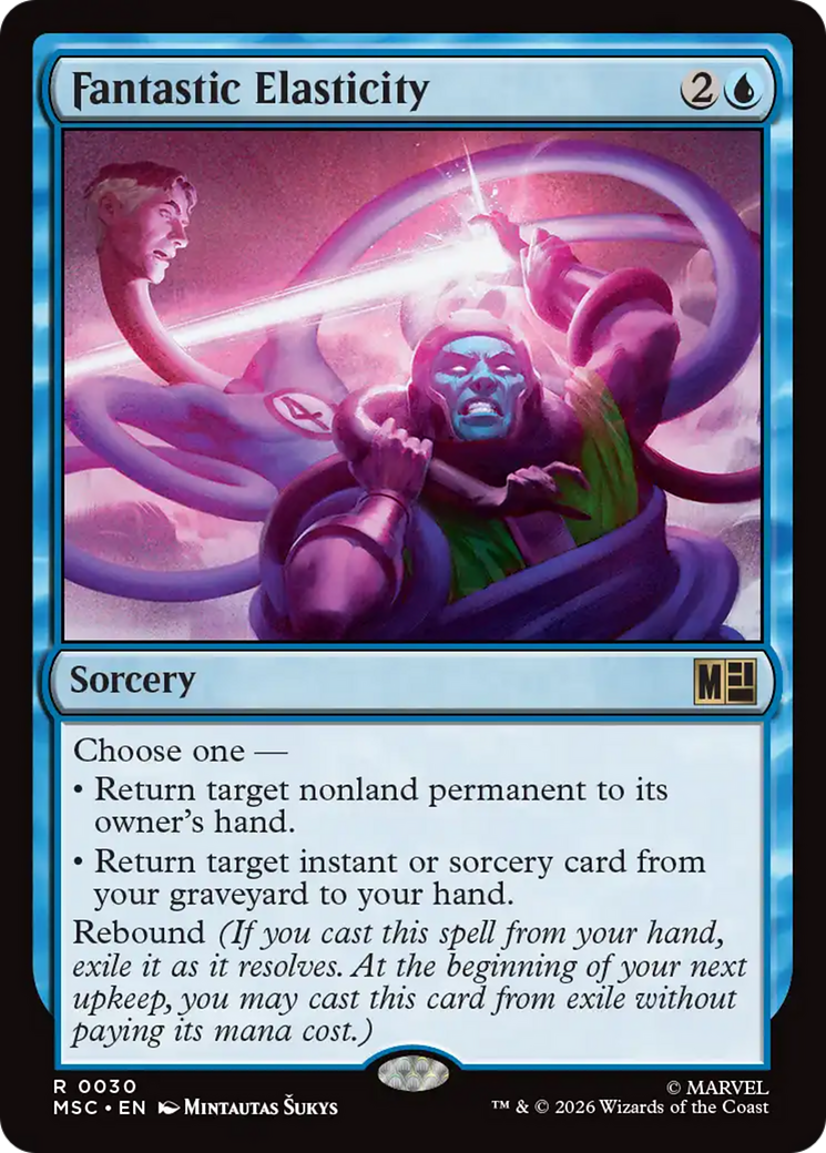 Fantastic Elasticity (Surge Foil) [Marvel Super Heroes Commander] | Boutique FDB TCG