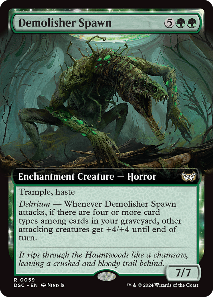 Demolisher Spawn (Extended Art) [Duskmourn: House of Horror Commander] | Boutique FDB TCG