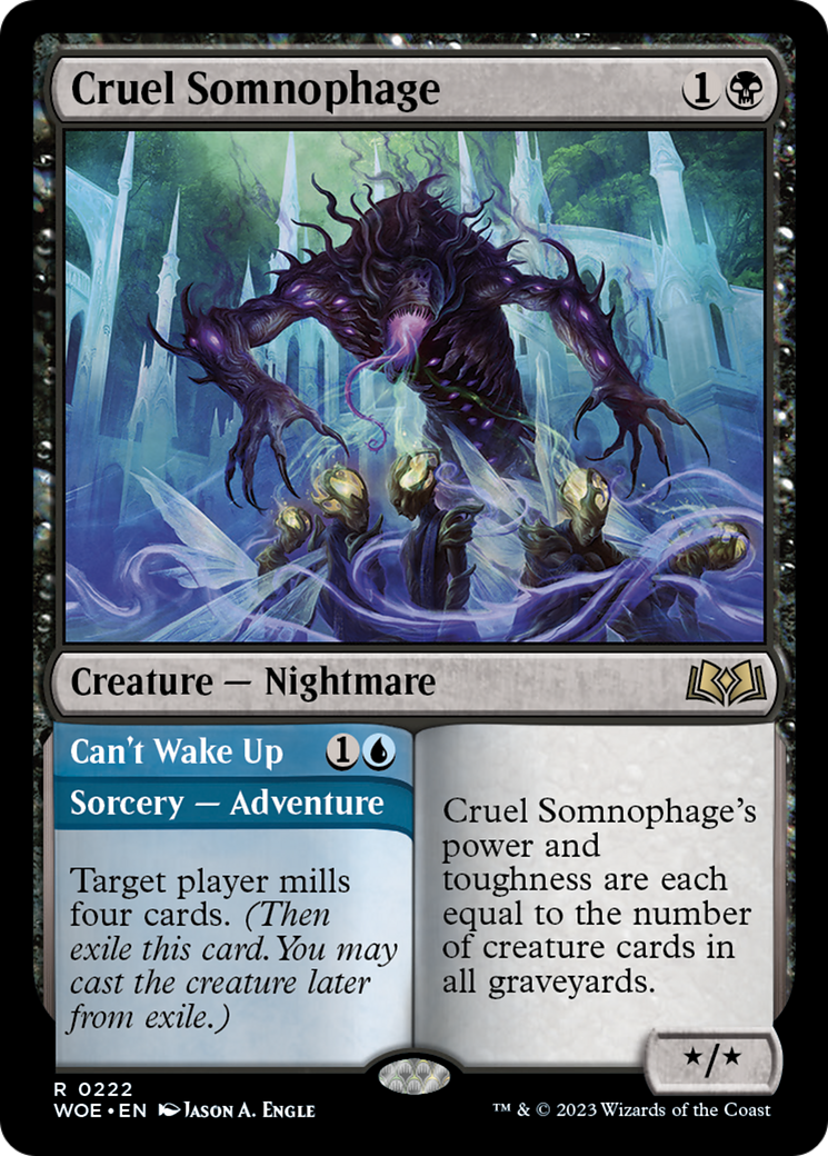 Cruel Somnophage // Can't Wake Up [Wilds of Eldraine] | Boutique FDB TCG