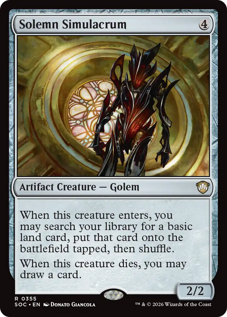 Solemn Simulacrum [Secrets of Strixhaven Commander] | Boutique FDB TCG