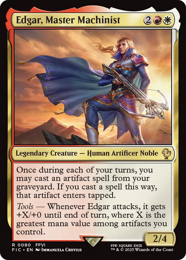 Edgar, Master Machinist [FINAL FANTASY Commander] | Boutique FDB TCG