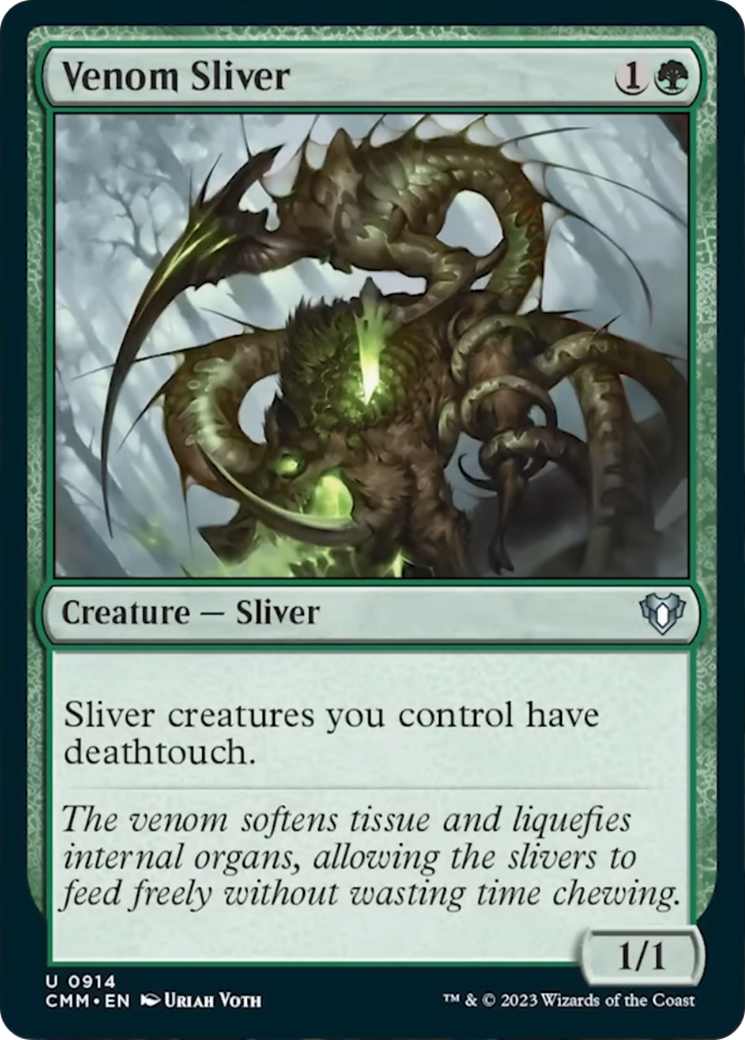 Venom Sliver [Commander Masters] | Boutique FDB TCG