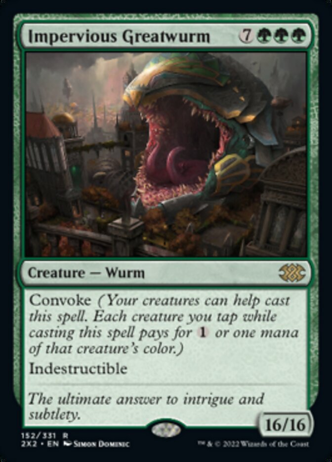 Impervious Greatwurm [Double Masters 2022] | Boutique FDB TCG