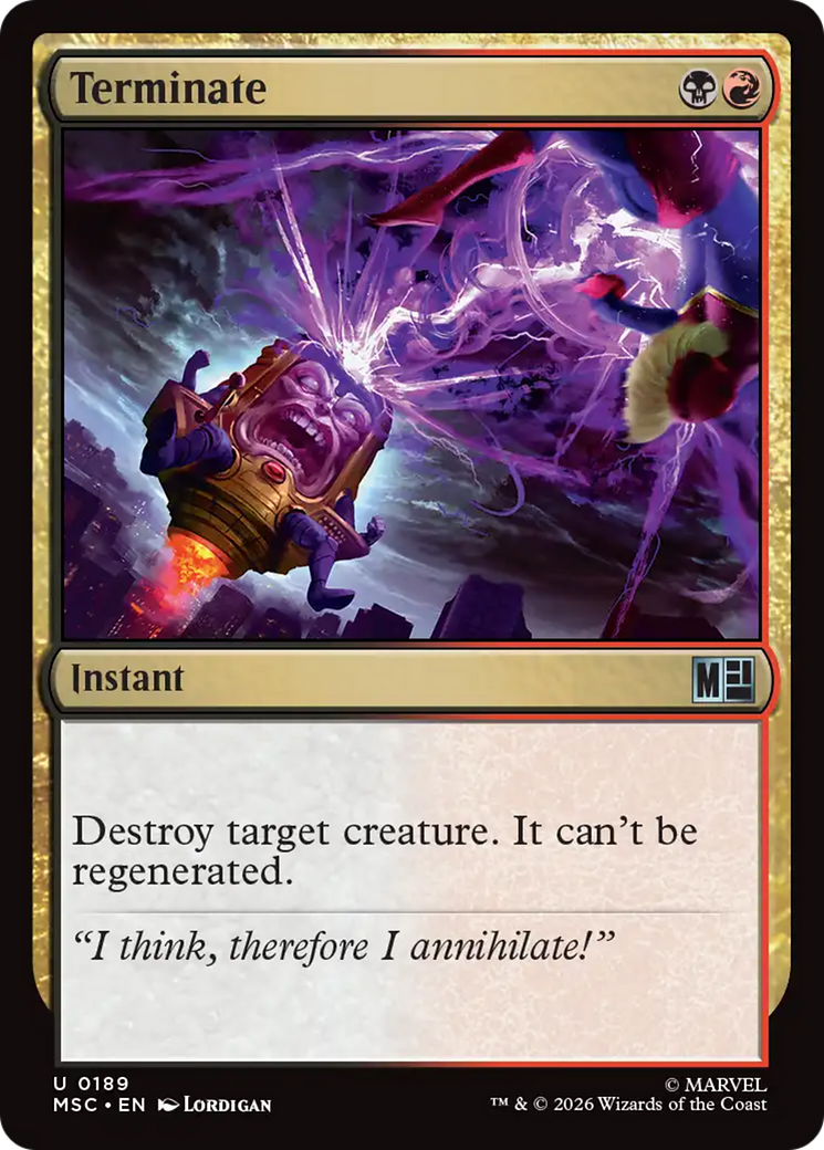 Terminate [Marvel Super Heroes Commander] | Boutique FDB TCG