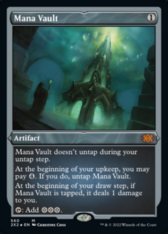 Mana Vault (Foil Etched) [Double Masters 2022] | Boutique FDB TCG
