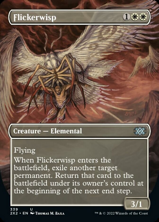 Flickerwisp (Borderless Alternate Art) [Double Masters 2022] | Boutique FDB TCG