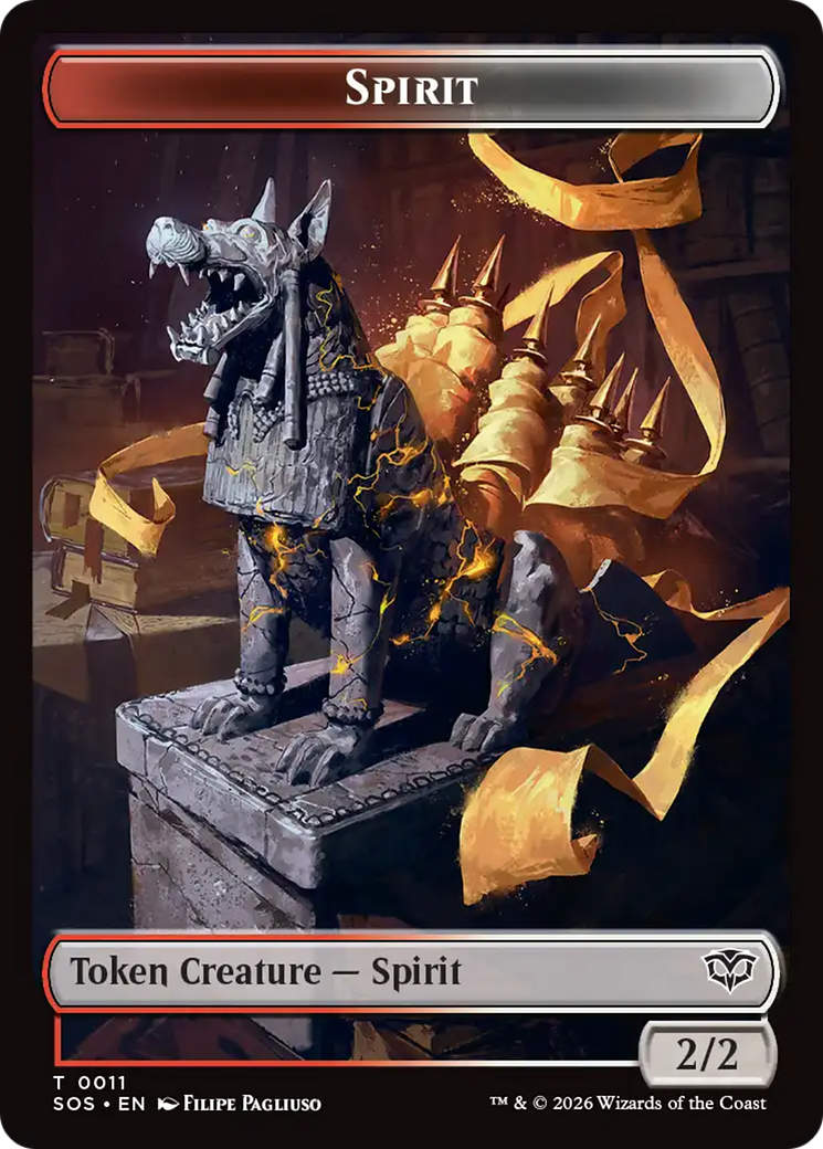Inkling (0007) // Spirit (0011) Double-Sided Token [Secrets of Strixhaven Tokens] | Boutique FDB TCG
