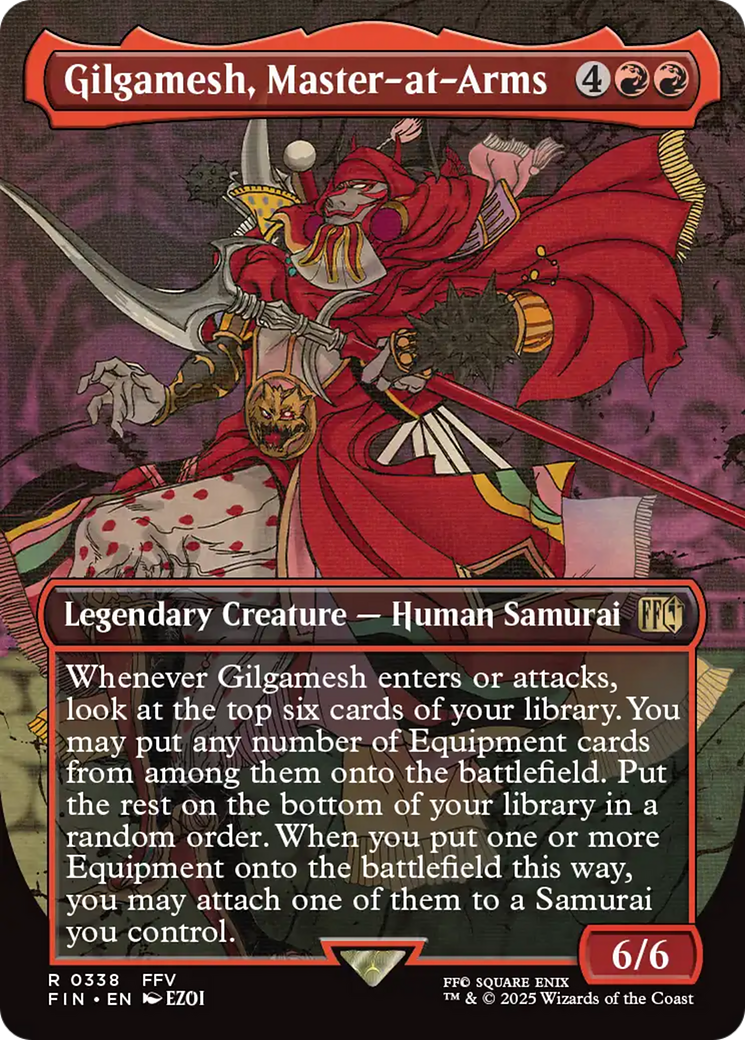 Gilgamesh, Master-at-Arms (Borderless) [FINAL FANTASY] | Boutique FDB TCG