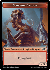 Scorpion Dragon // Plot Double-Sided Token [Outlaws of Thunder Junction Tokens] | Boutique FDB TCG