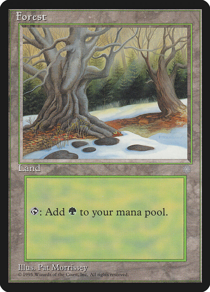 Forest (Orange Earth Between Two Trees) [Ice Age] | Boutique FDB TCG