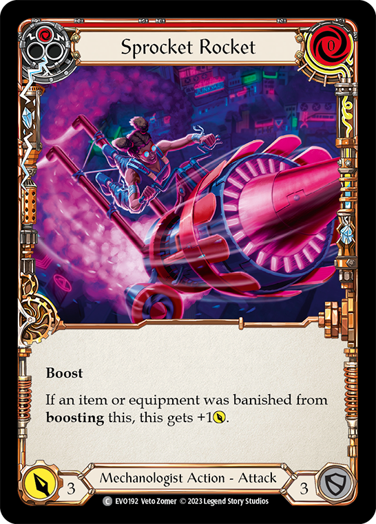 Sprocket Rocket (Red) [EVO192] (Bright Lights)  Rainbow Foil | Boutique FDB TCG
